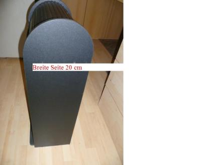 CD Rollschrank Schwarz wie neu für Ca.76 CDs Nr. 117