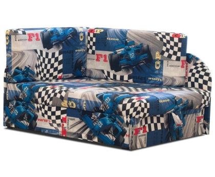 Ecksofa Kindersofa Schlaffunktion Kissen links/ rechts Klappsofa Autos bis 163cm