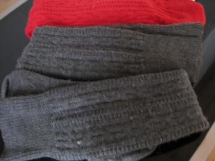 4 Paar Herren Trachtensocken weiß, rot, braun, Schurwolle getragen TOP Gr. 42-43