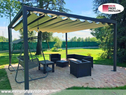 Pergola 7x3 Überdachung Pavillon Terrassenüberdachung Zelt Terrasse Sonnenschutz