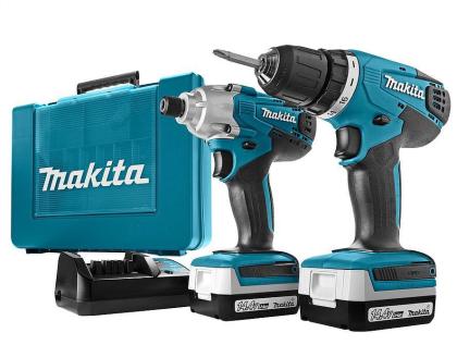 Makita Akku-Bohrschrauber DK1497 14, 4V 198mm Holz Metall Kunststoff