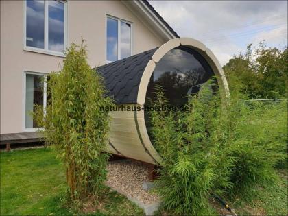 Fasssauna, Saunapod, Saunafass, Gartensauna, Aussensauna, Saunabau, Sauna