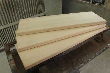 HOLZTREPPENSTUFEN STUFEN HOLZBELEG BETON BUCHE HOLZ UNBEMALT 95x28x4cm