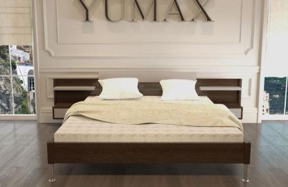 Doppelbett aus Massivholz Maxim mit Nachttische