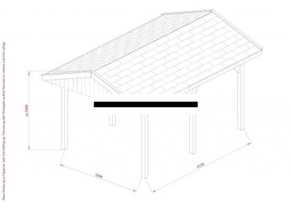 **Carport selber bauen** Holz* 3x5 Meter**Satteldach 20°**