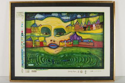 Hundertwasser Original Serigraphie 