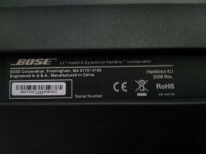 2 x Bose L1 Model 2 PA- Systeme mit B2 Bassmodulen