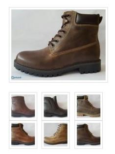 HERREN STIEFELETTEN aus Leder Sonderposten