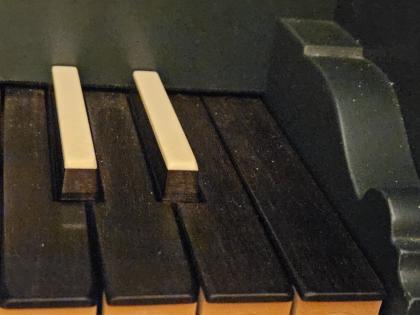Sehr schönes Cembalo Georg Zahl Me Fecit 1991 mit Gemälde