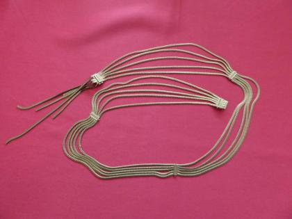 Christian Dior, Damen-Gürtel, Metall, silberfarben, 60er Jahre