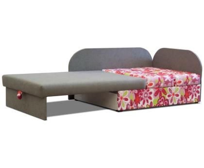 Ecksofa Kindersofa Schlaffunktion Kissen links/ rechts Klappsofa Blumen bis 163