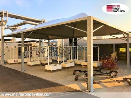 Pavillon 6x7 Überdachung Sonnenschutz Festzelt Terrassenüberdachung Pvc