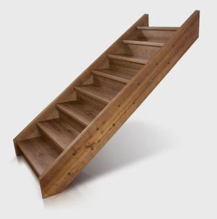 SCHÄTZUNG FREITRAGENDE TREPPEN ZUR SELBSTMONTAGE TYP U, L EICHE ESCHE BUCHE HOLZ