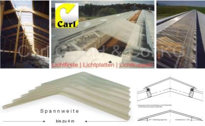 Lichtfirst, Stallfirst, Reithallenfirst, Lichthaube, PVC Haube