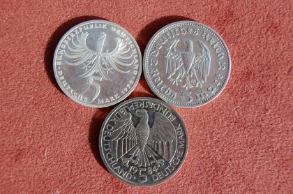 5 alte 5DM Münzen