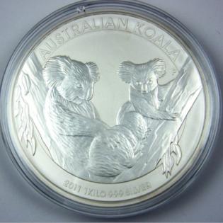 1 kg Silber Münze Australien Koala2021 in Kapsel- selten!
