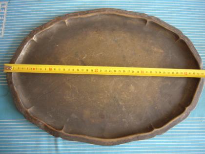 Antiquarisches versilbertes Metalltablett 