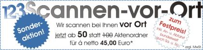 123 Scannen vor Ort – der Scanservice mit Sonderangebot! Wir kommen zu Ihnen und