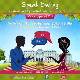 Seid ihr bereit für unser Speak Dating  Picnic Special 2.0 !