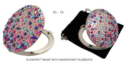 Taschenspiegel EL-12 ELENPIPE MADE WITH SWAROVSKI  ELEMENTS