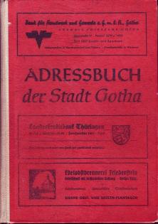 Adressbuch der Stadt Gotha 1949