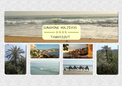 Ferienwohnung Marokko Taghazout Agadir Apartment FeWo und grosse Terrasse mit Me
