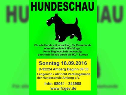 Oberpfälzer - Siegerschau CAC am 18. September2021