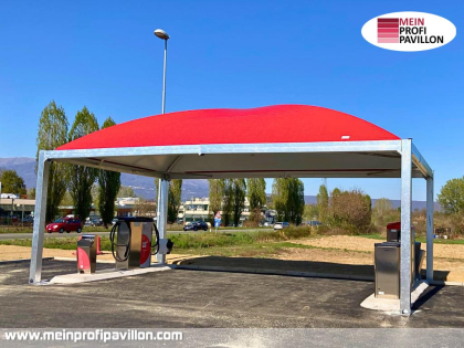 Pavillon 7x7 Überdachung Sonnenschutz Festzelt Pvc Terrassendach Terrasse