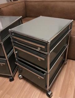 USM Haller Rollcontainer Mittelgrau TOP !