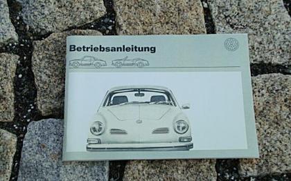 Betriebsanleitung VW 1303 Käfer Cabriolet 1978