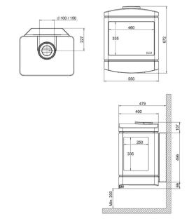 Gaskamin Faber Skive 6, 1 kW - für Erdgas G20 NEU
