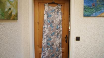 #Kleid o. Arm, Gr. 46, #blau-braun-schlamm, #Reptilienprint