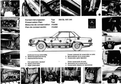 Mercedes 107 SL + SLC 1971-1989 Werkstatt Reparaturanleitung Service CD - ALLE D