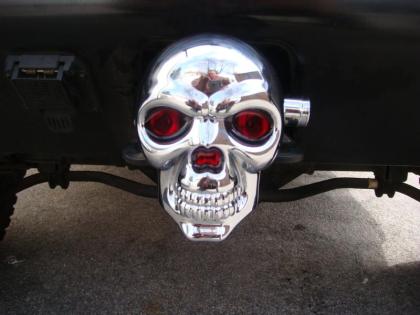 Totenkopf AHK Abdeckung für US Steckkupplung mit Bremslicht US Anhängerkupplung 