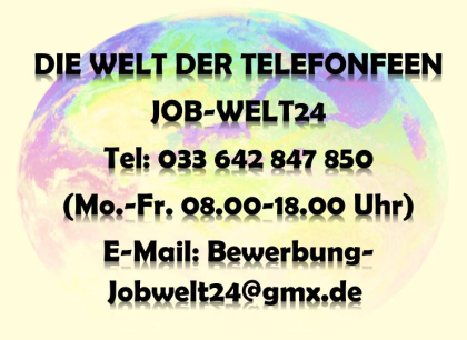 Heimarbeit Telefonistin Job Arbeit Hamburg und ü-all Stellenangebot 100% Homeoff
