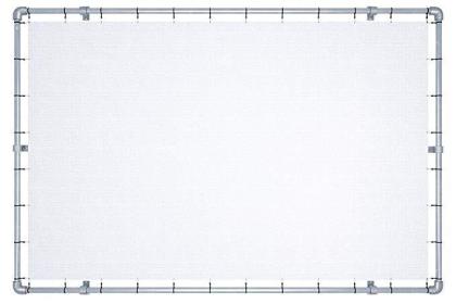 Wandmontage Banner Aluminium Spannrahmen. Fassaden Banner Befestigen Systeme Neu
