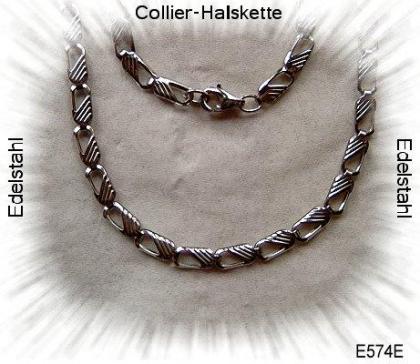 Collier-Halskette aus Edelstahl