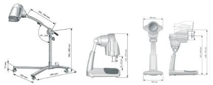 Bioptron Pro 1 Lichttherapie Gerät mit Tischstativ + Oxy Sterile Spray