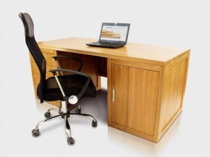 WALTER SCHREIBTISCH EICHENHOLZ HOLZ TRANSPARENT LACK MASSIVHOLZ 180x80cmx78cm