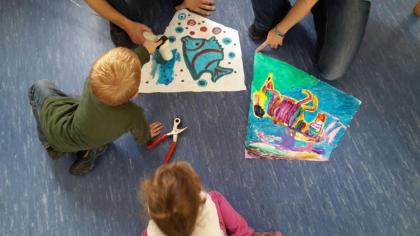 Papa&Kind Drachenbasteln Mülheim im Kindergarten Nrw Mülheim an der Ruhr Essen D