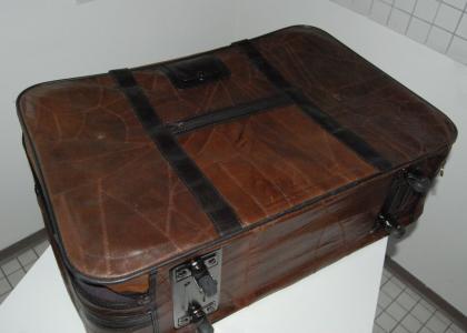 3-teiliges Kofferset echt Leder, neu