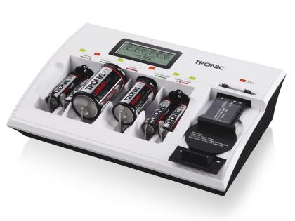 TRONIC Universal Akkuladegerät TLGL 1000 B1 Schnellladegerät USB Ni-Cd-, Ni-Mh
