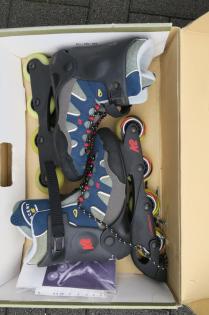 Inliner-Rollschuhe K2+Schutzhelm+Knie-, Ellenbogen-+Handschutz