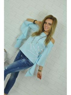 Bluse Damenbluse Damentop Blouse Damenhemnd Top 3/ 4 Ärmel Tunika