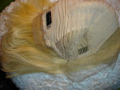 Lace Front Wig - ECHTHAARPerücke Bob-Style 613 Hellblond NEU
