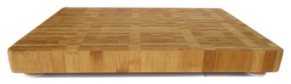 Küchen Schneidebrett Hackbrett Deluxe aus Bambus Holz