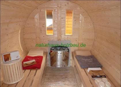 Fasssauna, Saunafass, Holzfasssauna, Aussensauna, Gartensauna, Saunakota, Sauna