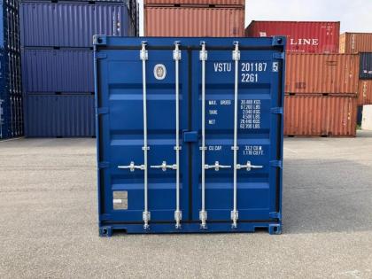 Seecontainer 20 fuß blau/ Materialcontainer