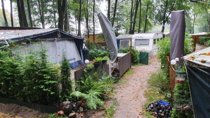 Wohnwagen auf Dauercampingplatz in 16244 Schorfheide zu verkaufen