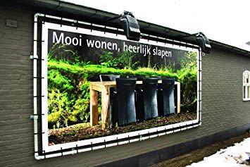 Wandmontage Banner Aluminium Spannrahmen. Fassaden Banner Befestigen Systeme Neu